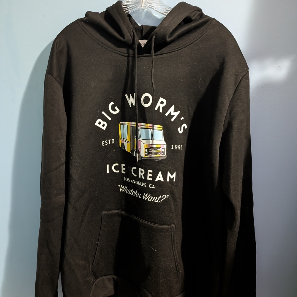 Black Graphic Hoodie From Movie Friday